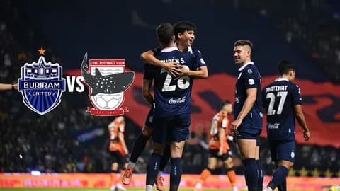 LIVE ดูบอลสด บุรีรัมย์ ยูไนเต็ด พบ ไดนามิก เฮิร์บ เซบู Shopee Cup 2025-26