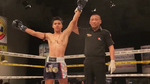 โป้งเดียวน็อก "ยอดกัณฑ์" ปล่อยหมัดฮุกขวา "ซุปเปอร์บอน" ร่วงยก 3 ศึกมวยรอบปูนเสือ สาย C