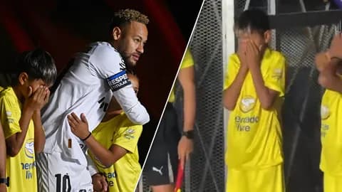 โมเมนต์อบอุ่นก่อนเกม “เนย์มาร์” กอดเด็กน้อยก่อนลงสนาม ถึงกับกลั้นไม่อยู่ ศึกโคปา ซูดาเมริกานา 2026