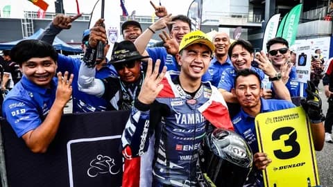 “ไทยยามาฮ่า” ฟอร์มแกร่งประเดิมเรซแรก ARRC โมเตกิ “ไอเดีย-กฤตภัทร” ผงาดโพเดียม แม้โดนลดรอบ
