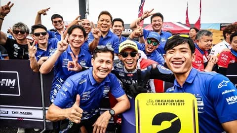 “ไทยยามาฮ่า” ลุ้นแชมป์เอเชียเต็มตัวหลังผ่านครึ่งฤดูกาลแรก “ตี-อนุภาพ” คว้าโพเดียมโมเตกิ