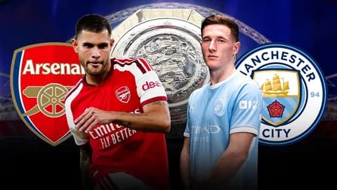 LIVE ดูบอลสด อาร์เซนอล พบ แมนซิตี้ บอลวันนี้ (16 ส.ค.) 21.00 น. FA Community Shield 2026