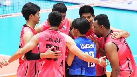 เชียร์ไทยนัดสุดท้าย โปรแกรมวอลเลย์บอลชายเอเชียนเกมส์ 2026 รอบชิงอันดับ 5 เผยช่องถ่ายทอดสด