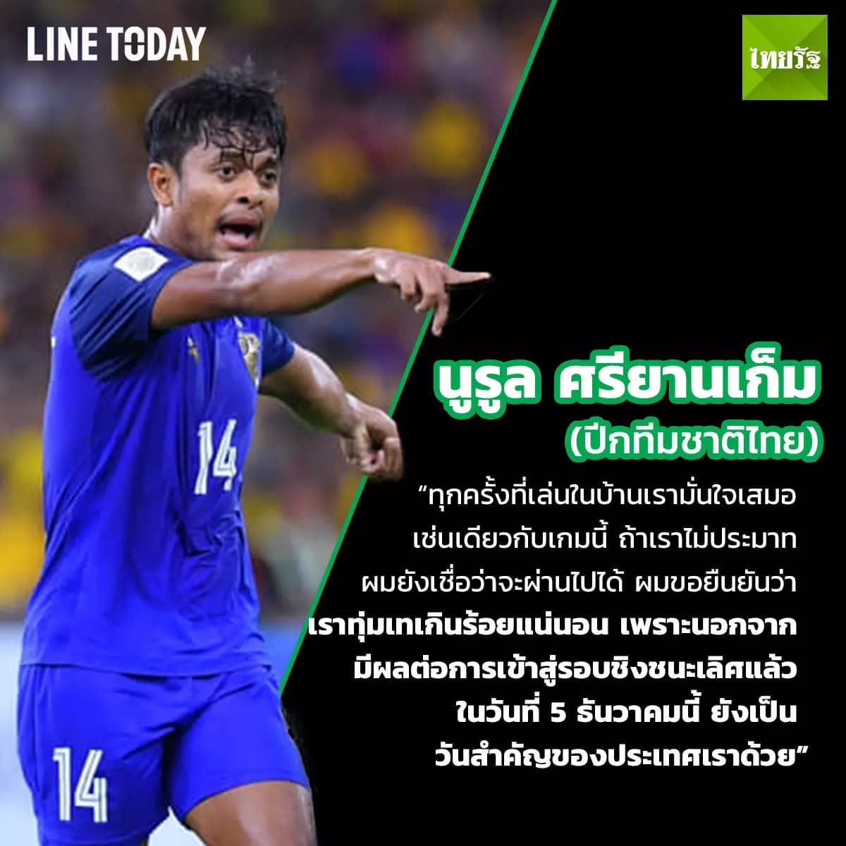 ความรู้สึกแข้งไทย-มาเลเซีย ก่อนชี้ชะตาซูซูกิ คัพ