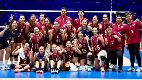 ช่องทางชมสด "วอลเลย์บอลหญิงทีมชาติไทย" VS "ทีมชาติจีน" ชิงแชมป์เอเชีย 2023