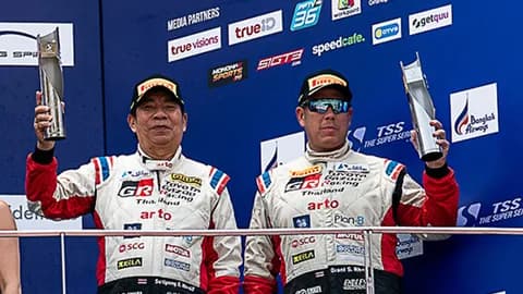 TOYOTA GAZOO Racing Thailand คว้าโพเดียม 2 คลาสใน TSS SuperCar GT4
