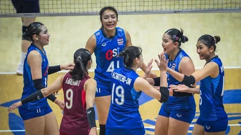 ผลวอลเลย์บอลสด วอลเลย์บอลหญิงไทย ทุบชนะ เกาหลีใต้ เข้ารอบรองฯ ศึกชิงแชมป์เอเชีย 2026