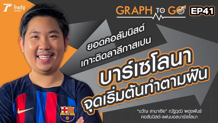 GRAPH TO GO | EP.41 จากแฟนบอลทีมบาร์เซโลนา สู่อาชีพนักข่าวสายกีฬา ขวัญ ลามาเซีย